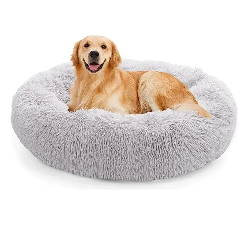 Pet Dog Bed Comfortable Donut Cuddler Round Dog Kennel Ultra Soft Washable Dog and Cat Cushion Bed Winter Warm Sofa hot sell