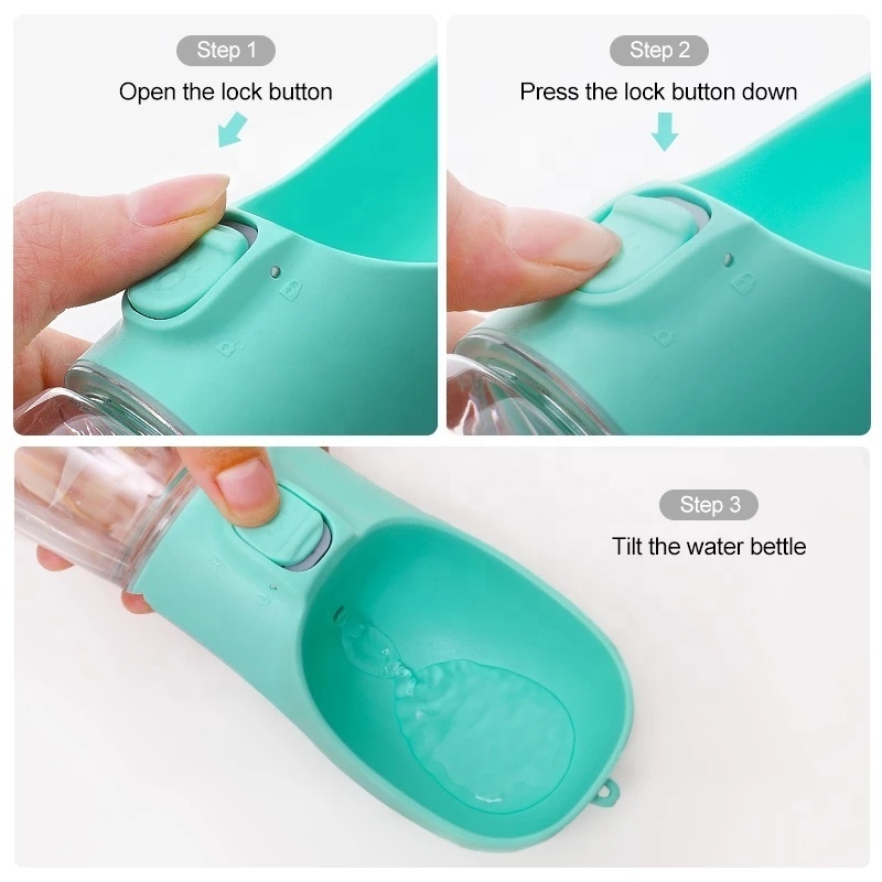 2023 Pet Dog Water Bottle Portable Outdoor Pet Dog Feeder Bowls for Cats Dogs Travel Dispenser Feeder Pet Product