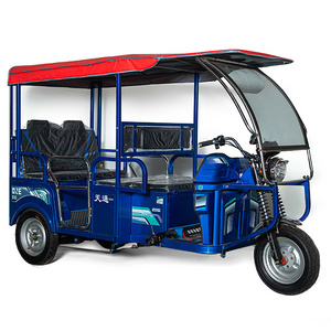 Hot Sale Tricycles Bajaj Electric Three Wheel Passenger Tricycle Auto E Rickshaw Tuk Tuk Differiential Motor  Taxi