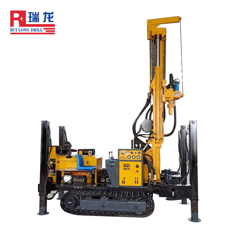 100m 200m DTH Hammer Hydraulic mine pneumatic crawler rock Water Well Drilling Rig