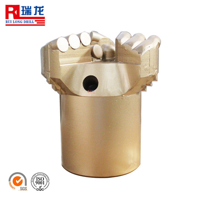 Three wings pdc concave drill bit