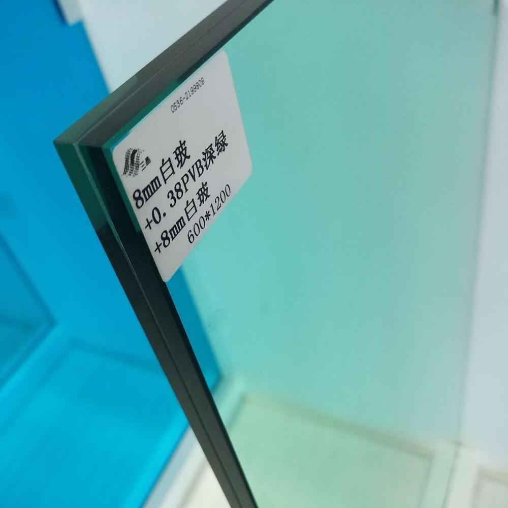 High quality eva film curved clear 6.38 pvb tempered laminated glass price