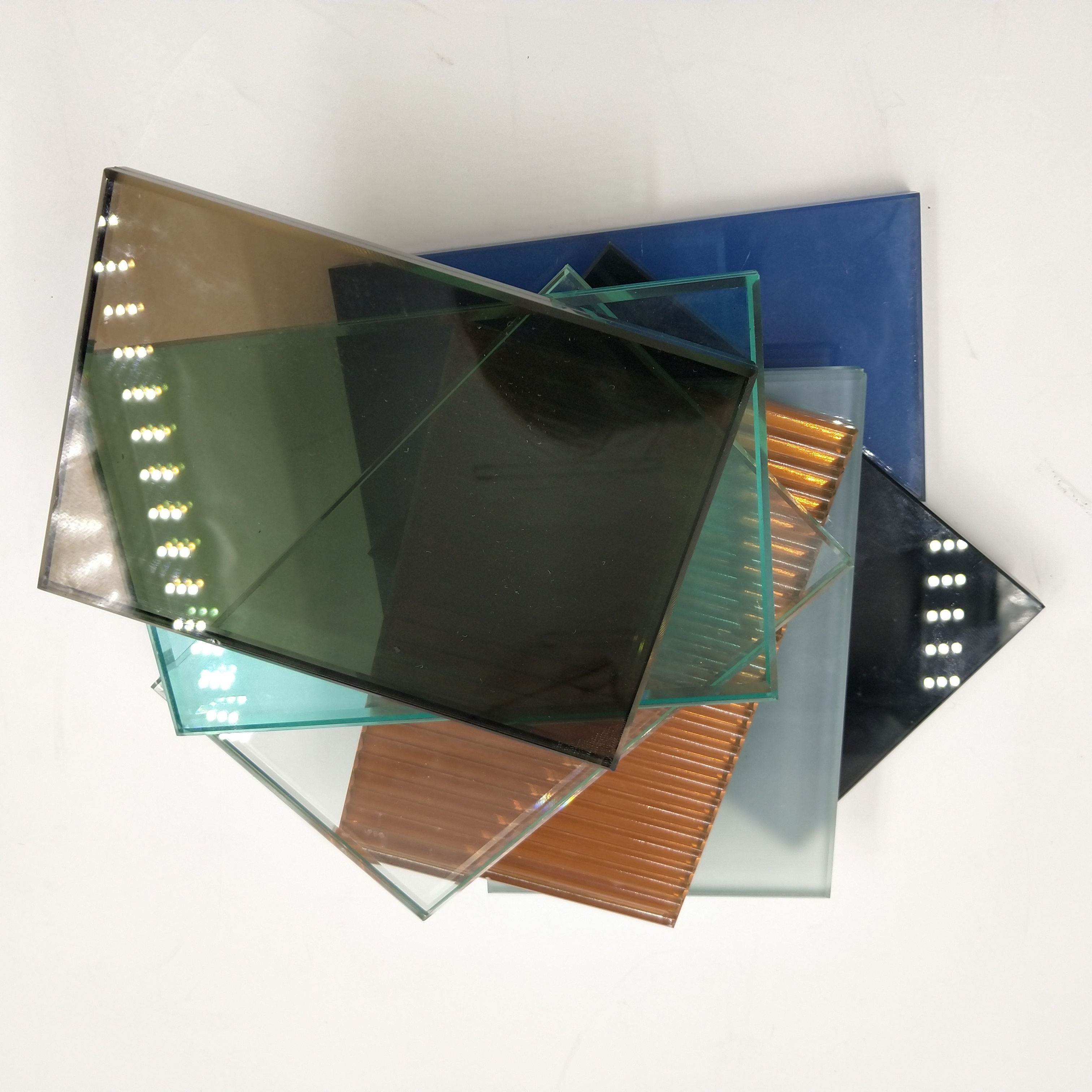 bronze blue black tinted tempered laminated building window glass