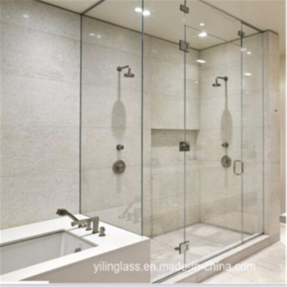 Sanjing stainless steel handrail accessories double hinged shower glass door hing