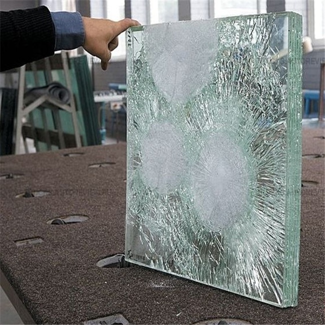 qingdao hardened bullet proof glass laminated security