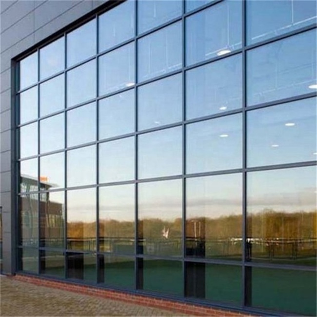 High quality double glazing stainless steel tempered facade price aluminium glass curtain wall