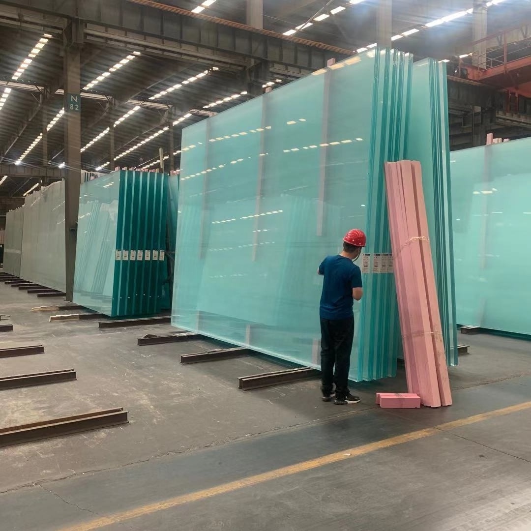 China best float 6mm thick safety white 6.38 clear pvb laminated glass sheets price per m2