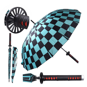 New Products Demon Slayer Kamado Tanjirou Anime Umbrella for cosplay