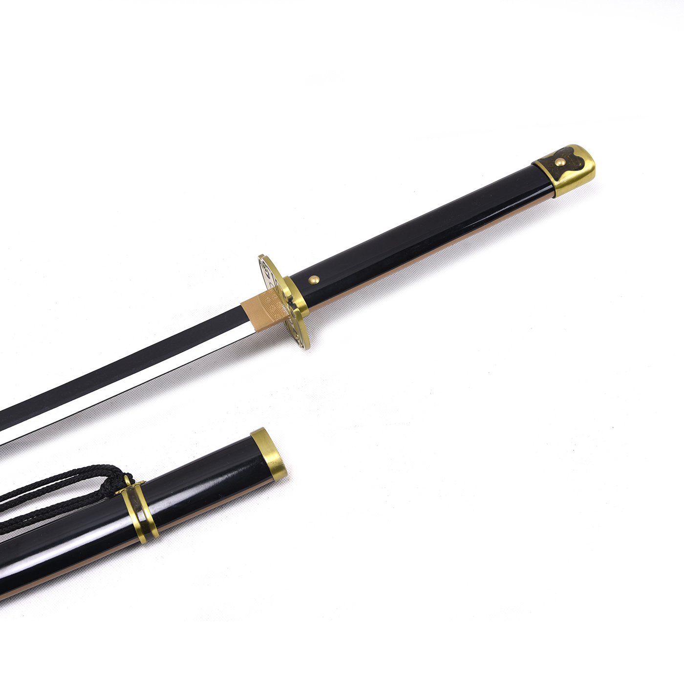 Hot selling Touken Ranbu Online black wooden bamboo blade cosplay sword toy swords