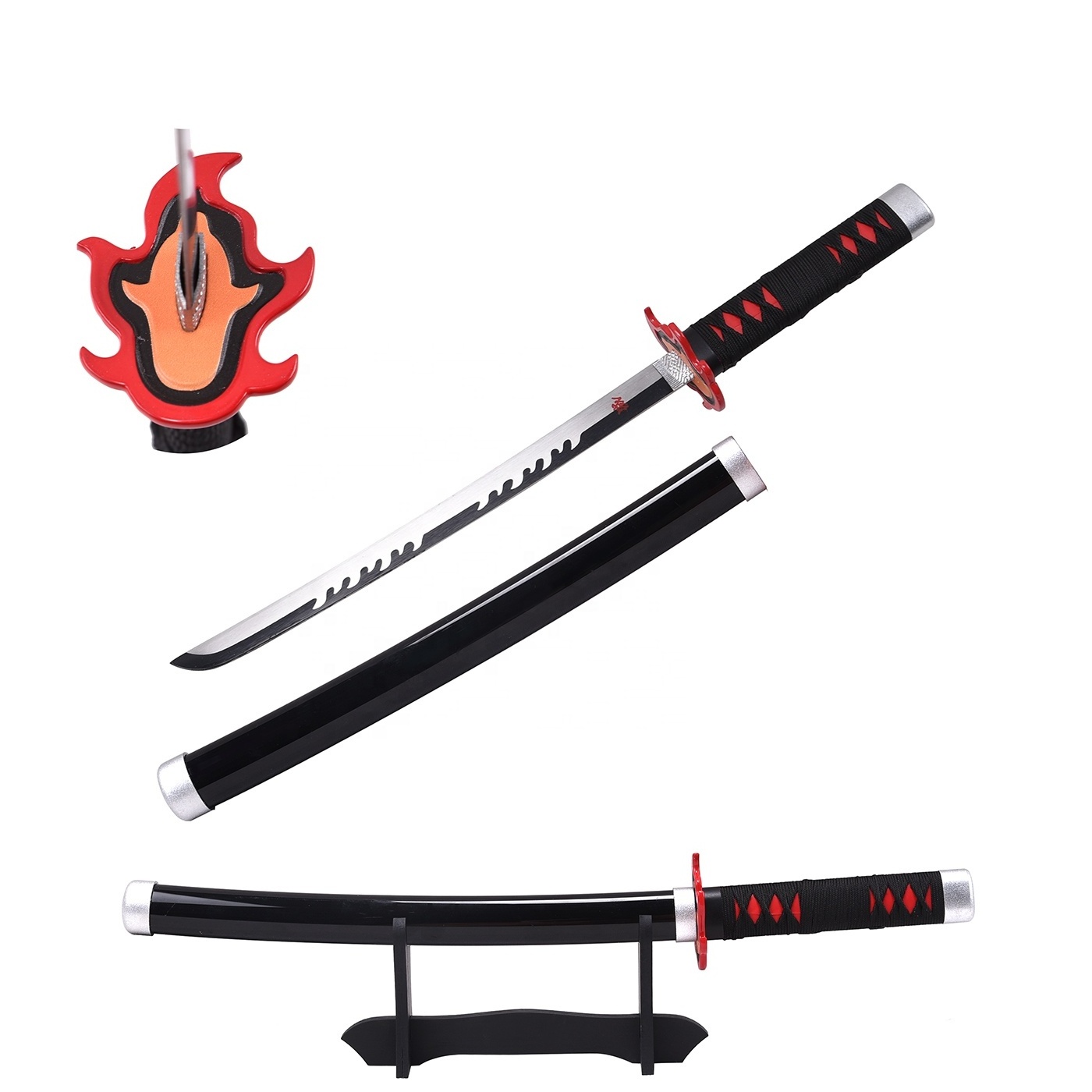 Fast Sales new style Demon Slayer Kamado Tanjirou 17' mini sword anime cosplay sword toy swords