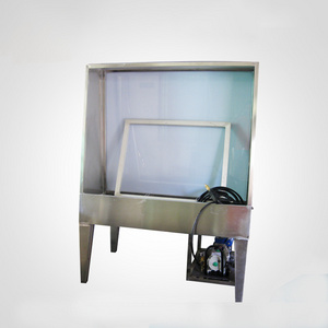 stainless steel screen washing booth for washing emulsion