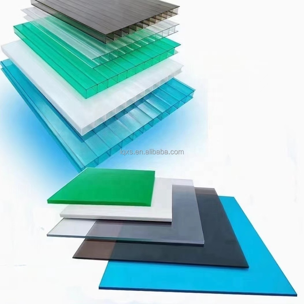 Plastic Lanqi Poly Carbonate Sheets 6mm 8mm Holow Polycarbonate Plastic Sheet For Green House,Garden Roofing