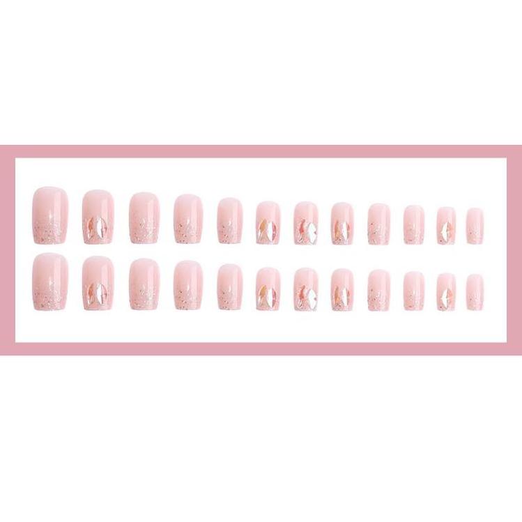 Fake Nails Gel Wear Design Full Cover Art Free Sample Clear 3D Designer White Feet High Quality Glow In The Dark Press On Nails