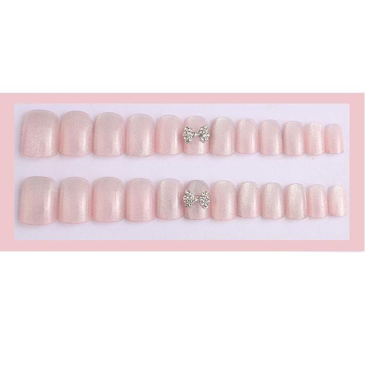 Fake Nails Tips For Press Ons In China 2024 Custom Logo Almond Shape Finger Set White Girls Cute Square Handmade Fake Nails Kids