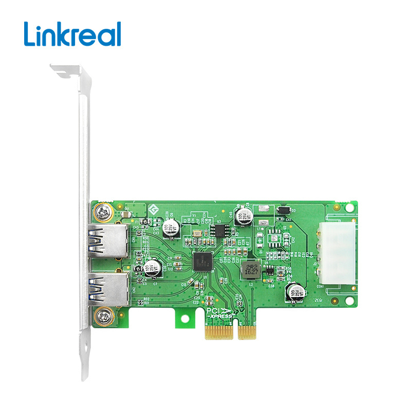 Linkreal LRSU9A72-2A PCIe to USB 3.0 2-Port PCI Express Expansion Card