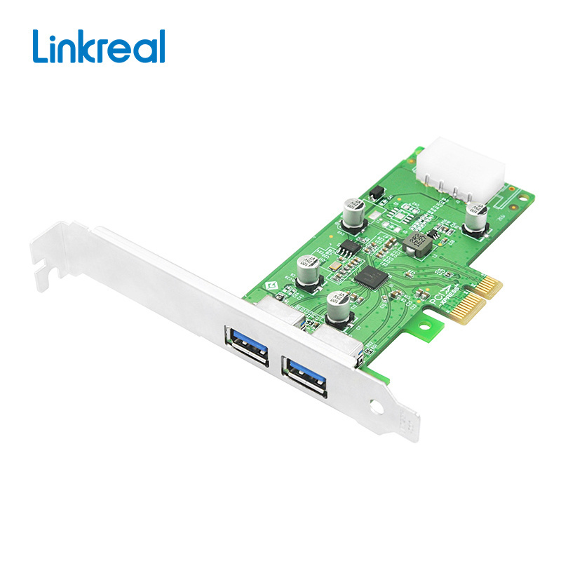 Linkreal LRSU9A72-2A PCIe to USB 3.0 2-Port PCI Express Expansion Card