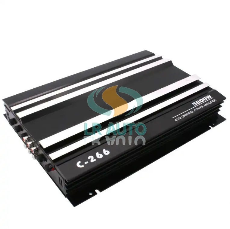 12V car audio modification power amplifier 266 four-way four-channel car power amplifier