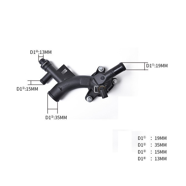 LR AUTO Engine Water Pump Outlet Thermostat Housing OEM 25193922 1511072 55565334 1511105  6510.82 5971.82 5700.82 for Auto Car Parts