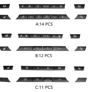 LR AUTO Auto Heater Climate Protective Wind Air Conditioning Cover Set Control Switch 14pcs For BMW F01 F02 F10 F07 61319313923