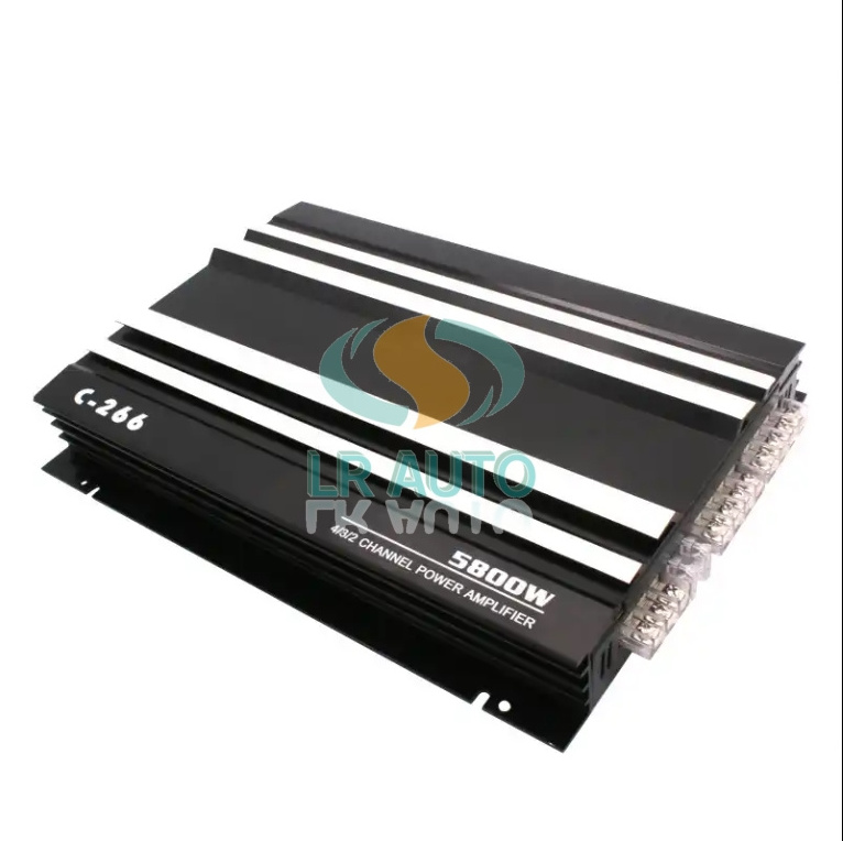 12V car audio modification power amplifier 266 four-way four-channel car power amplifier