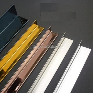 Custom design l shape trim stainless steel metal flexible tile trim