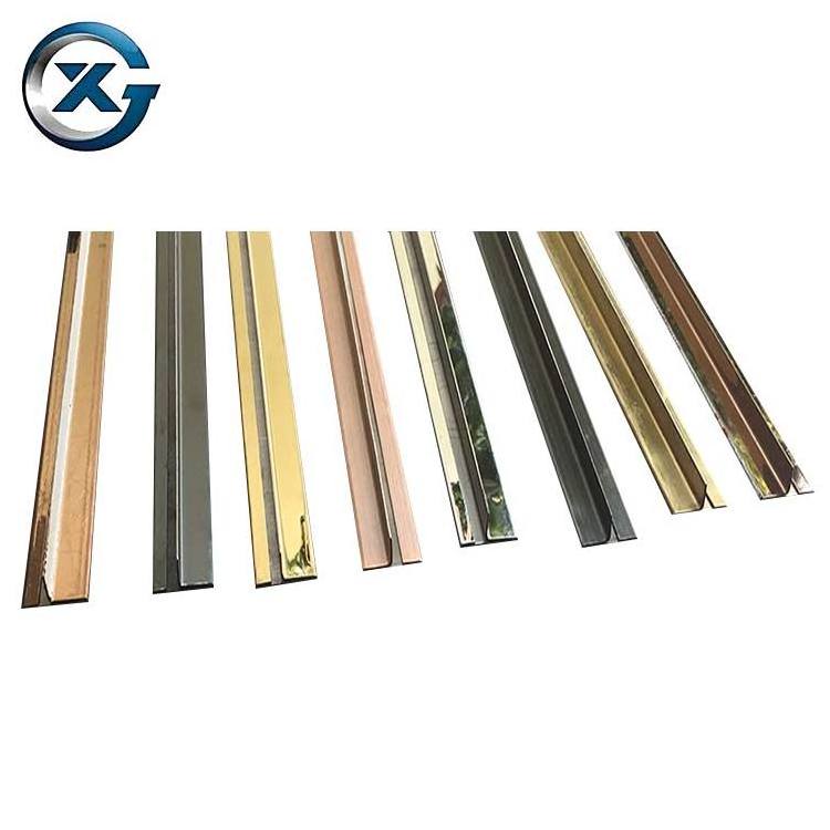 China manufacturer stainless steel curved chrome inside corner tile trim