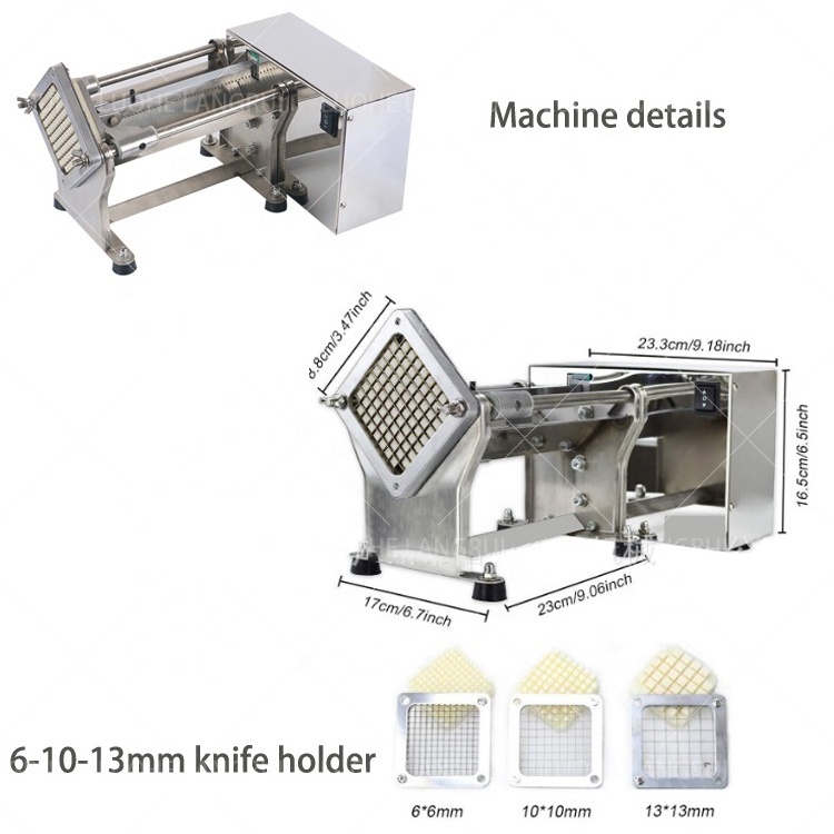 Professional Supermarket retail small electric french fry potato chips cutter cutting machine