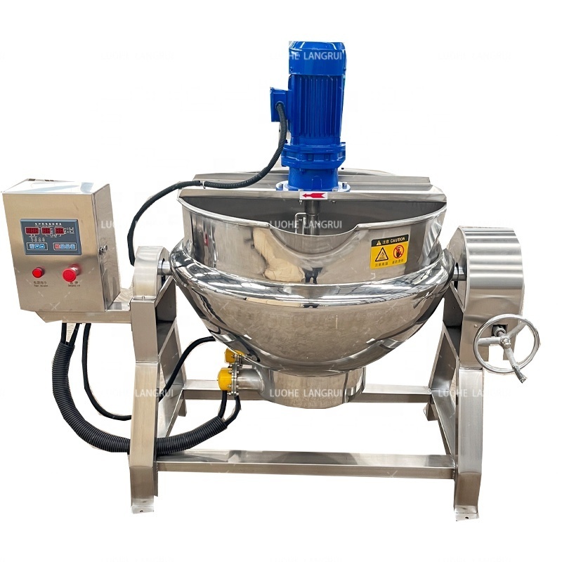 Food Processing Equipment Industrial Cooking Jacketed Kettle Ketchup Mixer Tomato Sauce Making Machine