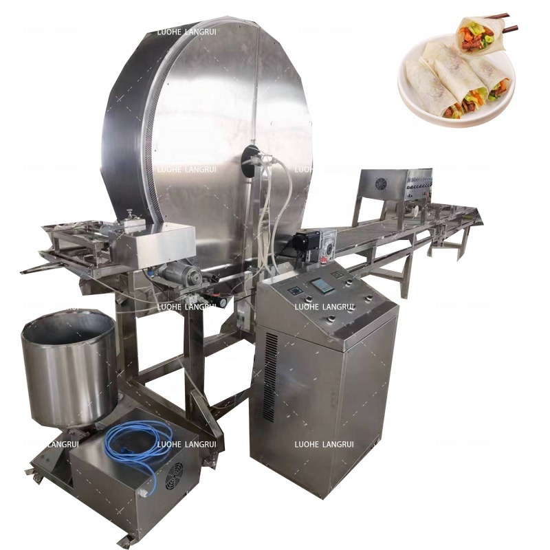 Commercial Automatic Easy To Vietnamese Roller Automatic Samosa Pastry Making Production Line Spring Roll Machine