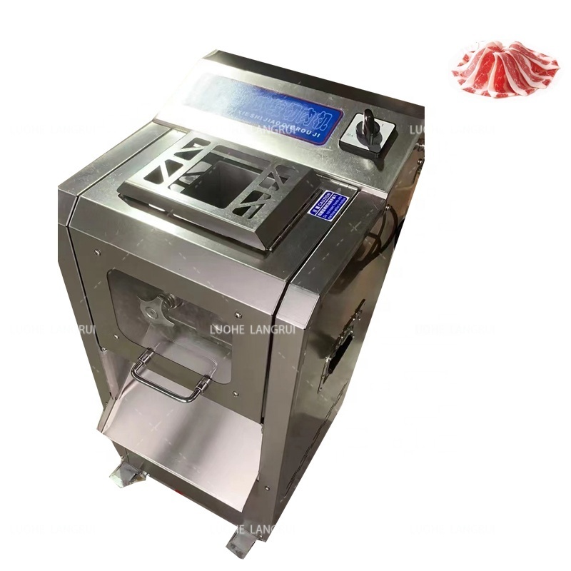 Small Automatic Electric Sliced Meat Cutter Multifonctional Meat Slicer Electric Rapid Cutting Diced Sliced Meat Cutting Machine