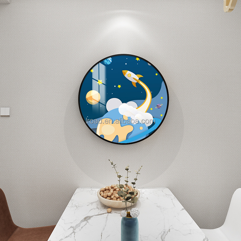 New Promotional Products Children's Room Astronaut Decoration Painting Modern Bedroom Space Boy Wall Decoration Panel Painting