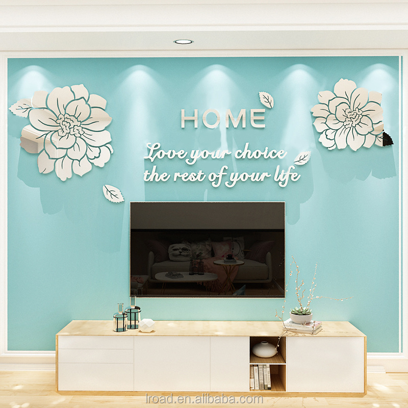 Peonies Wall Decal Peony Bouquet Flowers Removable Peel and Stick Wall Sticker