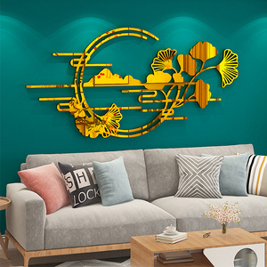 Ins style living room dining room bedroom room wall decoration sticker acrylic 3D mirror decoration sticker