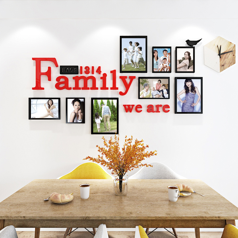 Family photo frame acrylic Decal Art Mural Home Decor Wall Stickers