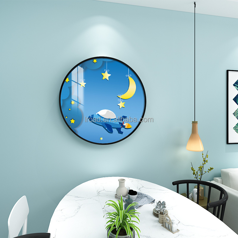 New Promotional Products Children's Room Astronaut Decoration Painting Modern Bedroom Space Boy Wall Decoration Panel Painting