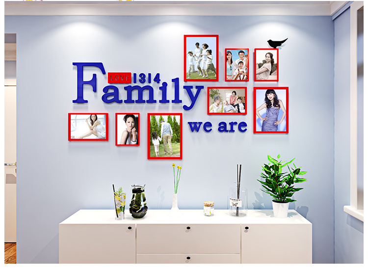 Family photo frame acrylic Decal Art Mural Home Decor Wall Stickers