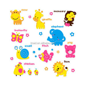 Elephant Lion Monkey Butterfly 3D Acrylic Sticker Cartoon Sticker School Children's Room Home Decoration Wallpaper