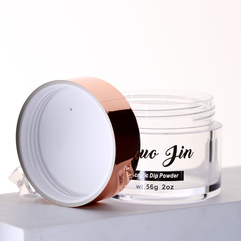 0.5oz 1oz 2oz 4oz 8oz 16oz rose gold lid honey acrylic powder jar empty lip balm scrub container for uv nail gel