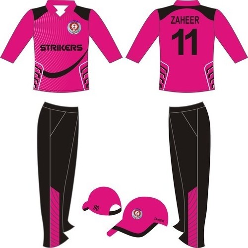 Cricket custom sublimated team cricket Uniforms sets shirts top design full Sleeves Team logo name club cricket jersey