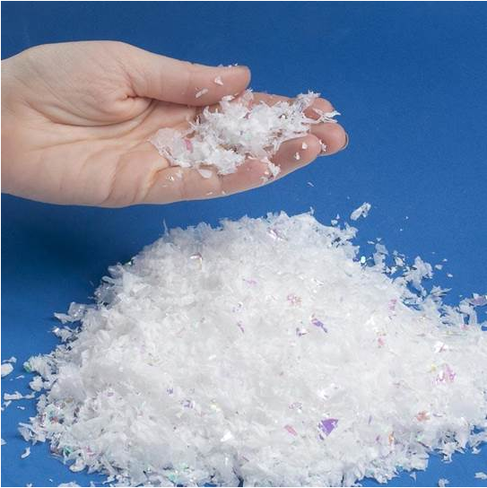 Wholesale Christmas ornament iridescent snow flakes Eco friendly realistic artificial snow glitter scatter snowflakes powder