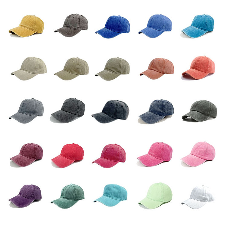 LRT Wholesale Fashion Snapback Dad Trucker Caps Hat Custom Embroidery Logo Washes Denim Sports Baseball Caps For Men