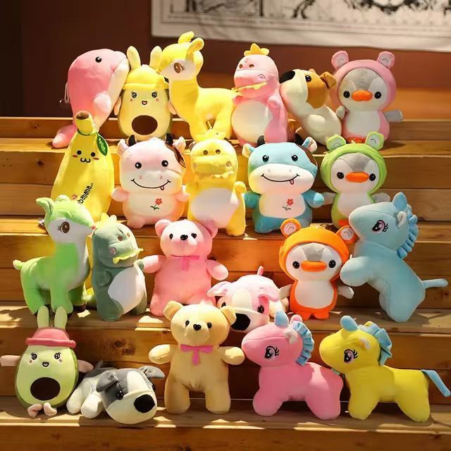 CPC CE 7 10 15 20 cm Mini plush toys for claw machine toys Plush doll stuffed Animal Toys Keychains