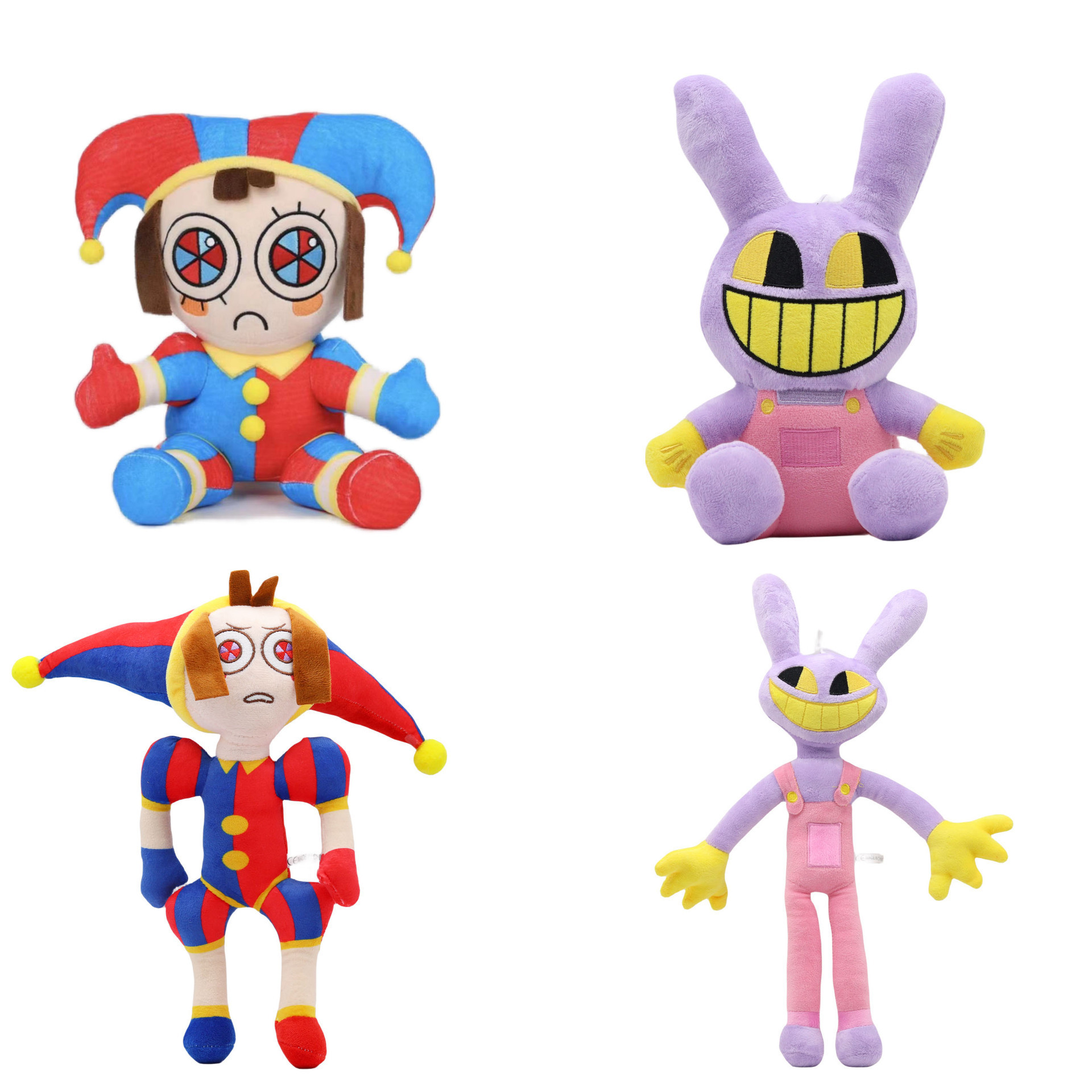 The Amazing Digital Circus Clown Plush Stuffed Toys Cartoon Dolls peluches Stuffed Animal Figure Joker Pomni Jax doll