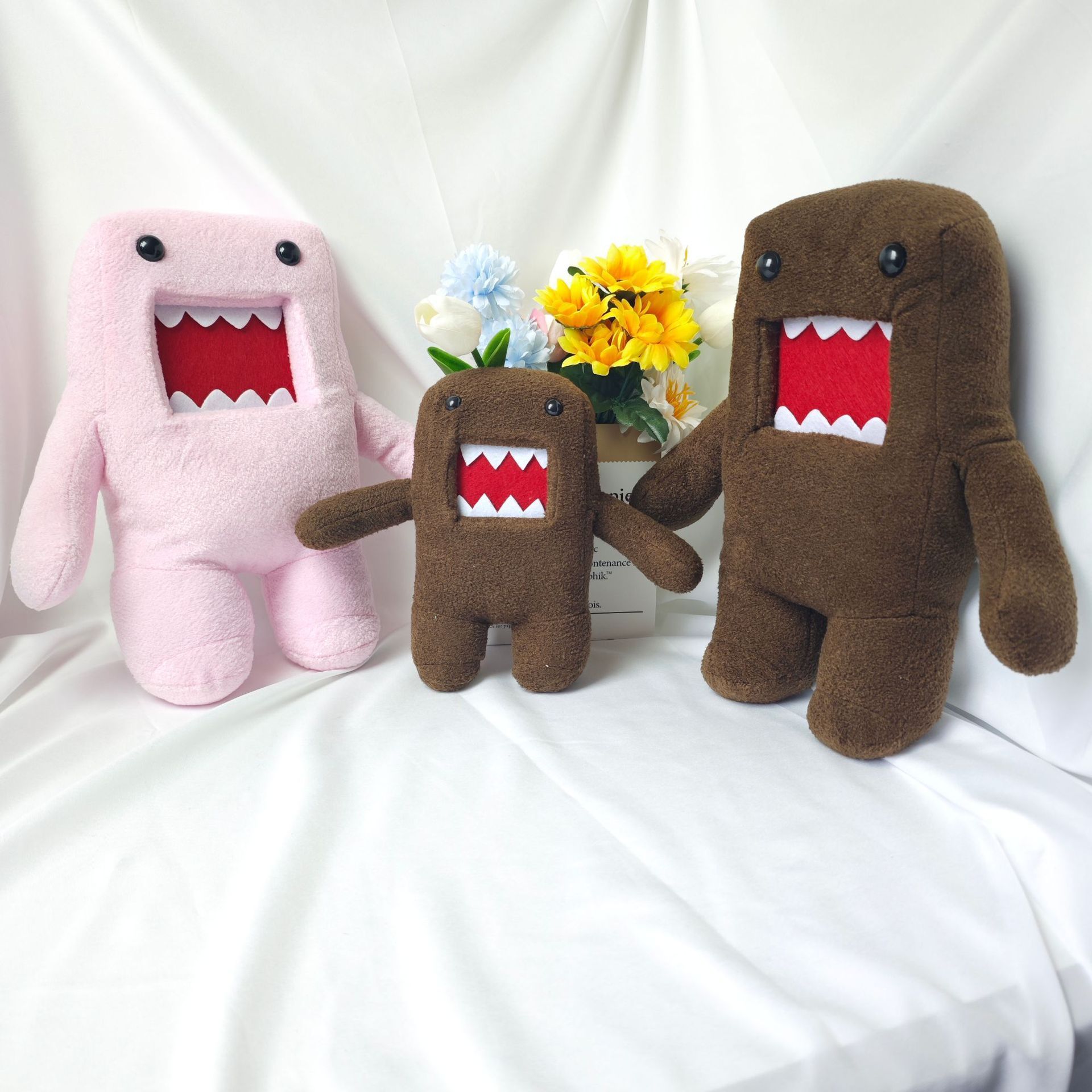 Custom Cartoon Anime Multi Colors cute apan domo kun plush toy claw machine doll Domokun Plush Toy