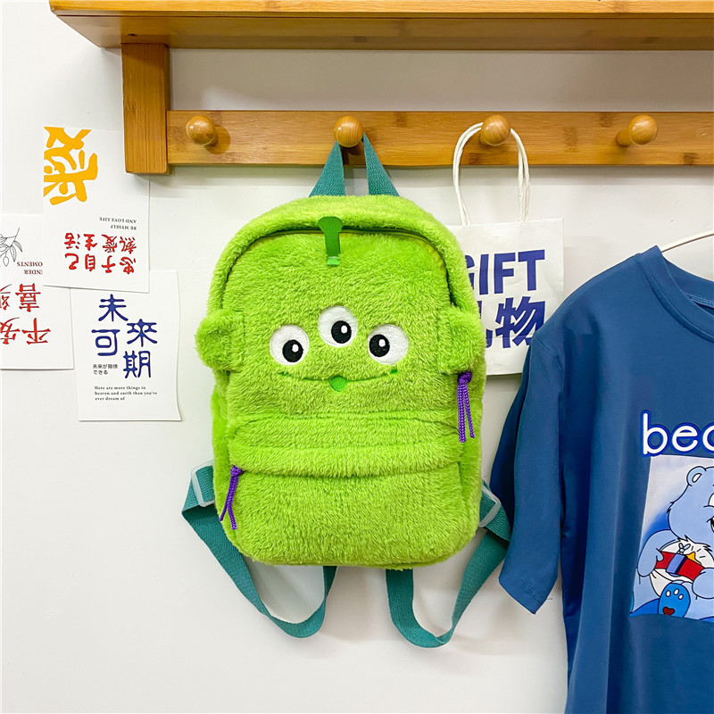 Cute Plush Backpack Kawaii Kids Gift Lovely Cartoon Toys 3D Schoolbag Students Bag Accessories Portable Bags Wholesale Knapsack