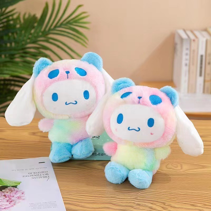 Kawaii Anime Cute Sanrioed My Melody Kitty Kuromi Cinnamoroll Purin Plush Toy Cartoon Stuffed Dog Cat Animals Plush Toy doll