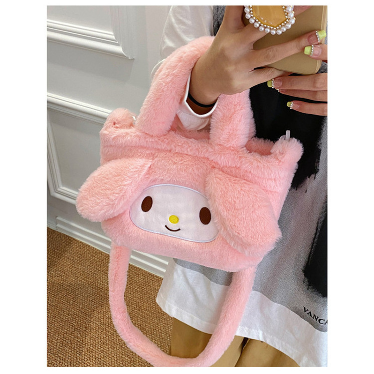 Cartoon Anime Multi Colors Sanrioes Plush Bag Kuromis Cinnamorolls Handbags Cute Hello KT Kitties Stuffed Backpack