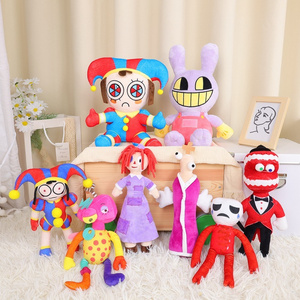 The Amazing Digital Circus Clown Plush Stuffed Toys Cartoon Dolls peluches Stuffed Animal Figure Joker Pomni Jax doll