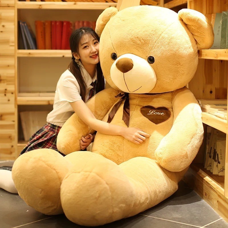 Hot Valentine Giant Teddy Bear Stuffed Animal Plush Toy Big Size Bedroom Decorations Plush Poland Teddy Bear Soft Dolls