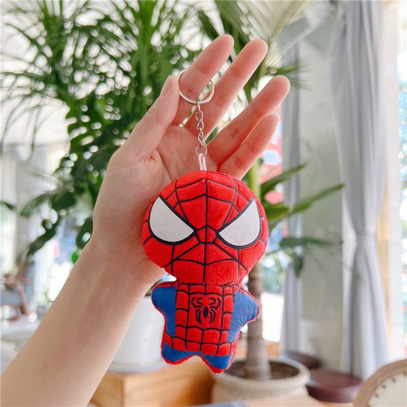 CPC Movie Doll Hero Cartoon America Captain Bat Man iron Spiderman plush Stuffed Toys Soft Plush Gift keychain